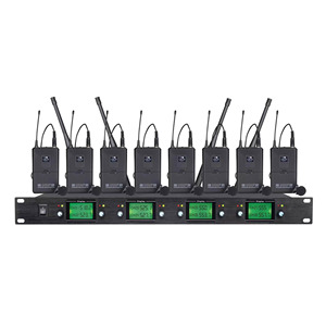 Hot Selling Professional 8-Channel UHF <b>Wireless</b> <b>Mic</b> System Cardioid Lapel Interview Conference System Handheld Microphone Metal - Product Image 1