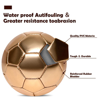 Ballon de football scintillant taille 2 pour tout-petits, mini ballon de football d'intérieur, petit ballon de football pour l'entraînement sportif en extérieur