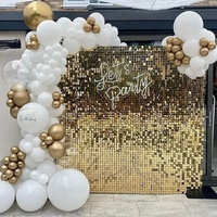 Panneau mural 3D brillant et scintillant à paillettes pour événements de mariage, festivals, publicité, panneaux de décoration.
