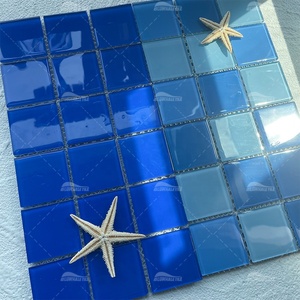 Nhà Cung Cấp Bể Bơi Một Cửa Bluwhale Nhà Cung Cấp Phật Sơn Giá Nhà Máy Phòng Tắm Vuông Trộn Màu Xanh Lam Bể Bơi Pha Lê Khảm Gạch Thủy Tinh - Product Image 6