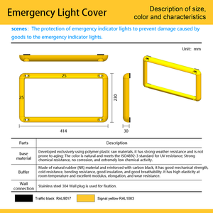 <span class=keywords><strong>Panneau</strong></span> <span class=keywords><strong>de</strong></span> protection <span class=keywords><strong>de</strong></span> sécurité personnalisé pour <span class=keywords><strong>sortie</strong></span> <span class=keywords><strong>de</strong></span> secours Lumière d'urgence murale en plastique anti-incendie Cove <span class=keywords><strong>de</strong></span> protection - Product Image 2