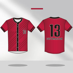 Fabrikpreis Bestes Angepasstes Logo Premium Übergroßes Baseball-Trikot - Product Image 4