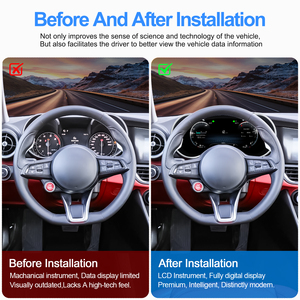 Navihua - Meilleure vente pour Alfa Romeo Giulietta 2017-2023 - Tableau de bord numérique avec Carplay, écran LCD, système Linux, jauge de vitesse automatique - Product Image 5