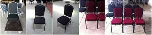 Sillas de Banquete Apilables Económicas al por Mayor, Muestra Gratuita, Asientos de Banquete para Hotel, Silla de Banquete de Tela Roja <span class=keywords><strong>en</strong></span> Oferta - Product Image 3