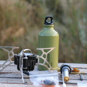 Réchaud de camping au <span class=keywords><strong>propane</strong></span> en acier multifonction léger et portable de 500 ml avec ustensiles de cuisine pour la randonnée et la cuisine en plein air - Product Image 1