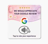 Support de table avec code QR dynamique Google Review en PVC et NFC pour menu de restaurant, Instagram, Facebook, LinkedIn