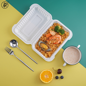 Manufacture 28OZ Microwavable Eco Hinged Disposable Containers Take Away Boxes Reusable PP Bento Lunch Box