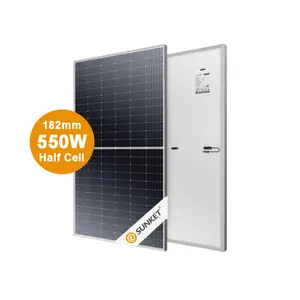 공장 직접 광전지 패널 태양 전지 패널 550w 144 셀 단결정 실리콘 태양 전지 패널
