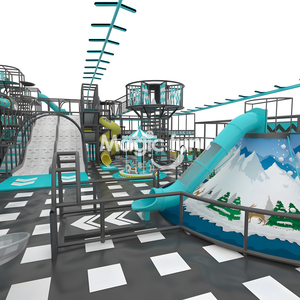 Markdown bán lớn thách thức trượt Trampoline công viên giải trí thương mại trong nhà Thiết bị sân chơi cho trẻ em - Product Image 6