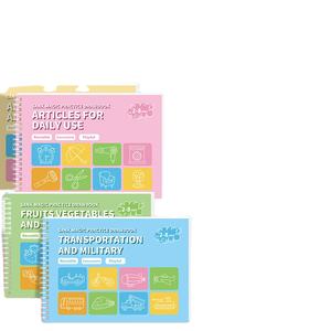 <span class=keywords><strong>Cuaderno</strong></span> de práctica libro de entrenamiento control iluminado libro de dibujo acanalado al por mayor con empuñadura de bolígrafo - Product Image 1