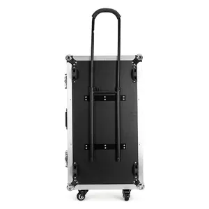 Profession elles Custom Black Transport Air Aluminium Flight case mit rollenden Rädern