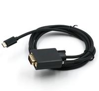 Cable convertidor USB 1,8 tipo C macho a VGA macho, 3,1 M, 6 pies, para HDTV PC, el mejor precio