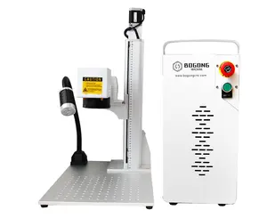 2.5D 50W fiber laser mini marking and cutting machine auto focus laser engraving machine