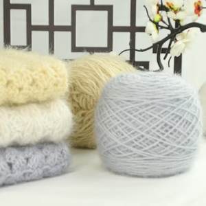 Hilo de Tejer de <span class=keywords><strong>Moda</strong></span> de 150 g con Mezcla de Pelo de Ardilla y Cachemira, Perfecto para Suéteres, Bufandas, Gorros y Más - Product Image 4