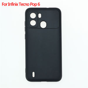Оптовая продажа Матовые чехлы из ТПУ, Мягкая матовая задняя крышка, силиконовый чехол для мобильного телефона для Infinix Tecno Pop 6 с отверстием для пальца - Product Image 1