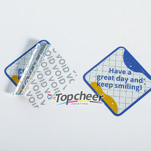 สติกเกอร์ป้องกันการปลอมแปลงเป็นโมฆะสำหรับบรรจุภัณฑ์อิเล็กทรอนิกส์ฉลากความปลอดภัยสูงสารตกค้างที่แน่นอนป้องกันการปลอมแปลง - Product Image 2