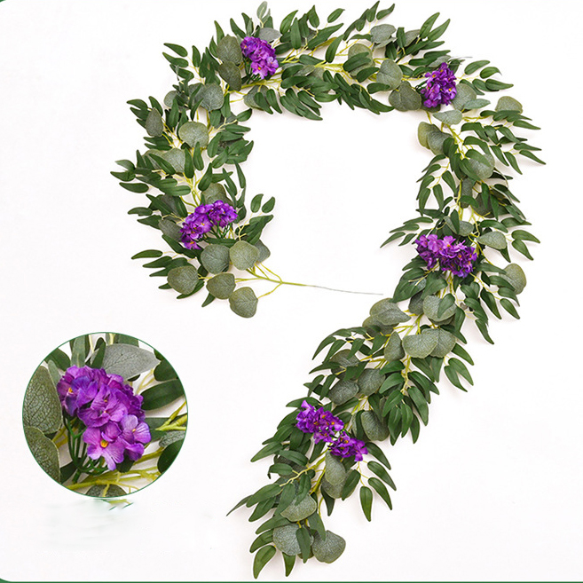 eucalyptus purple Hydrangea