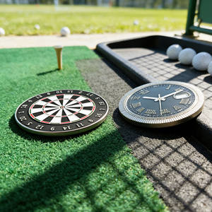 Marqueur de balle de <span class=keywords><strong>golf</strong></span> en alliage d'aluminium argenté, personnalisé, fabriqué en Chine, portable, pour jetons de poker - Product Image 3