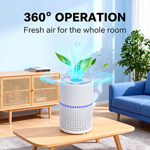 Vente directe <span class=keywords><strong>d</strong></span>'usine, <span class=keywords><strong>purificateur</strong></span> <span class=keywords><strong>d</strong></span>'<span class=keywords><strong>air</strong></span> portable de bureau <span class=keywords><strong>en</strong></span> plastique électrique avec filtre HEPA, aromathérapie, mode nuit écologique, silencieux - Product Image 5