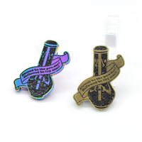 Épinglette en émail scintillant personnalisée, épinglette en métal sur mesure, badge en émail avec logo personnalisé pour cadeaux promotionnels, événements, usine OEM