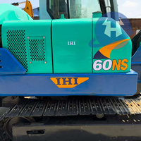 High Quality 5.78 Ton Mini Crawler Excavator Used IHI 60NS Hydraulic with Motor Engine Gear Pump-95% NEW Condition From Japan