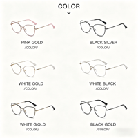 Lunettes Photochromiques Anti-Lumière Bleue Style Coréen XPZ Rose Doré Oeil de Chat Streetwear – Vente Directe Usine Certifiée ISO