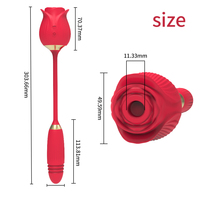 Rosen form Vagina Saugen Vibrator Intim Gut Nippel Sauger Oral Lecken Klitoris Stimulation Leistungs starkes Sexspielzeug für Frauen %