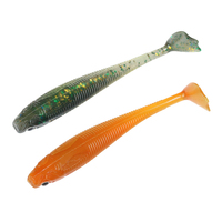 Vente en gros d'appâts artificiels souples de pêche en plastique, queue en T, palmier, canard bionique de haute qualité