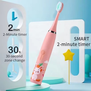 Cepillo de Dientes Eléctrico Recargable Profesional al por Mayor para Niños de 3 a 15 Años, con Cerdas Suaves y Diseño de Animales de Dibujos Animados - Product Image 2
