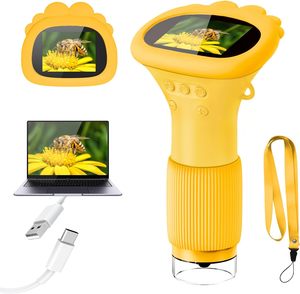 Microscopio Digital Portátil de Bolsillo para Niños con 2MP 1080p, 8 LED, Diseño de Mano y Pantalla LCD IPS de 2 Pulgadas - Product Image 1