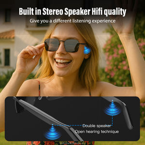 Lunettes intelligentes <span class=keywords><strong>Halliday</strong></span> avec protection UV, lunettes de sécurité Bluetooth OEM, monture de lunettes de créateur avec Bluetooth sans fil - Product Image 6