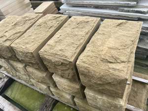 Dalle de <span class=keywords><strong>pavé</strong></span> extérieur en <span class=keywords><strong>grès</strong></span> naturel jaune crème <span class=keywords><strong>beige</strong></span> de chine pierre de ponçage en finition mate aiguisée - Product Image 4