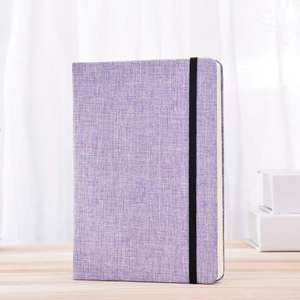 A buon mercato semplice colore solido B6 Notebook con cinturino a mano su misura <span class=keywords><strong>libro</strong></span> Account mezza pagina vuota <span class=keywords><strong>per</strong></span> la scuola LOGO stampato - Product Image 6