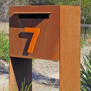 Boîte à courrier extérieur en métal, lettre pour colis, en acier Corten, 50 unités - Product Image 3