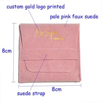 Pochette de rangement en gros personnalisée avec logo pour bijoux, bagues et boucles d'oreilles, avec sangle intégrée