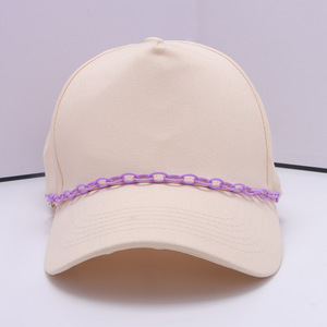 Cadena de dopamina para gorra de béisbol, accesorio de acrílico con doble anillo, cadena decorativa unisex informal para el cabello, primavera 2025 - Product Image 3