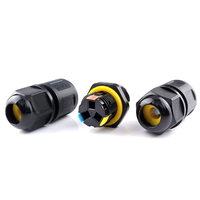 Boîtier de jonction étanche IP68 à connexion rapide 3 broches M684, installation sans outil pour câblage de driver LED et distribution d'alimentation