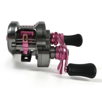 Moulinet de pêche micro-casting CNC en alliage d'aluminium RL036, rapport de transmission 7.6:1, pour courant continu, main droite, 12+1 roulements, 191g, léger