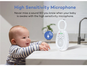 2025 New Arrival Babyphone 2.4G Không Dây Di Động Được Xây Dựng Trong Bài Hát Ru Babyfoon Hai Cách Âm Thanh Pin Kỹ Thuật Số Ngủ Bé Màn Hình - Product Image 4