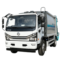 Camion de compression des déchets de 8 m³ produit en usine, châssis léger DFAC pour les travaux d'assainissement urbain