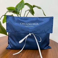 Chuanghua personnalisé Satin cheveux emballage enveloppe 30x40 sac bonnet en soie avec Logo personnalisé pour cheveux affaires ou cadeau