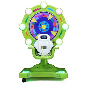 Máquina de Juegos Operada con Monedas con Luces LED de Colores, Máquina de Juegos de Rueda de la Fortuna con Rotación de 360 Grados, Juego Infantil - Product Image 1