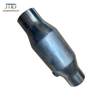 ステンレス鋼2.5インチ入口/出口ハニカムセラミック触媒ユニバーサル触媒コンバーター（O2センサー付き） - Product Image 5