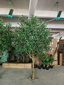 Tùy Chỉnh Lớn Nhân Tạo Olive <span class=keywords><strong>Tree</strong></span> Thực Tế Thân Thiện Với Môi Bền Giả Màu Xanh Lá Cây Nhựa Trong Nhà Ngoài Trời Vườn Nhà Hàng - Product Image 5