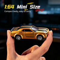 Voiture RC miniature de bureau DWI DOWELLIN 1/64, 2,4 GHz, 3 vitesses réglables, avec lumières LED, pour enfants
