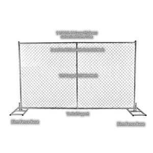 Clôture pour <span class=keywords><strong>chien</strong></span> Clôture pour chat Enceinte/événement Sécurité routière Barrière portable/chantier de construction Panneau de clôture mural temporaire - Product Image 1