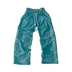 Men Fleece Jogger <b>Trousers</b> Custom Embroidered Logo <b>Warm</b> Sweatpants Factory Wholesale - Product Image 1