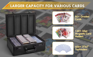 Boîte de rangement pour cartes gradées en aluminium à 4 rangées avec fenêtre en acrylique transparente, idéale pour les cartes en slab, résistante à la poussière, disponible en OEM/ODM - Product Image 4