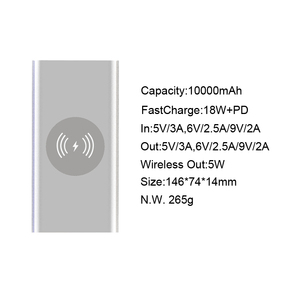 3 <span class=keywords><strong>en</strong></span> 1 de carga rápida 10000mAh de gran capacidad inalámbrica cargador de batería externa <span class=keywords><strong>del</strong></span> Banco de potencia portátil cargador portátil para todos los teléfonos inteligentes - Product Image 4
