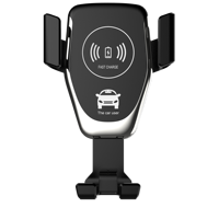 Support de chargeur de téléphone sans fil intelligent à charge rapide pour voiture avec fixation automatique pour grille d'aération et tableau de bord